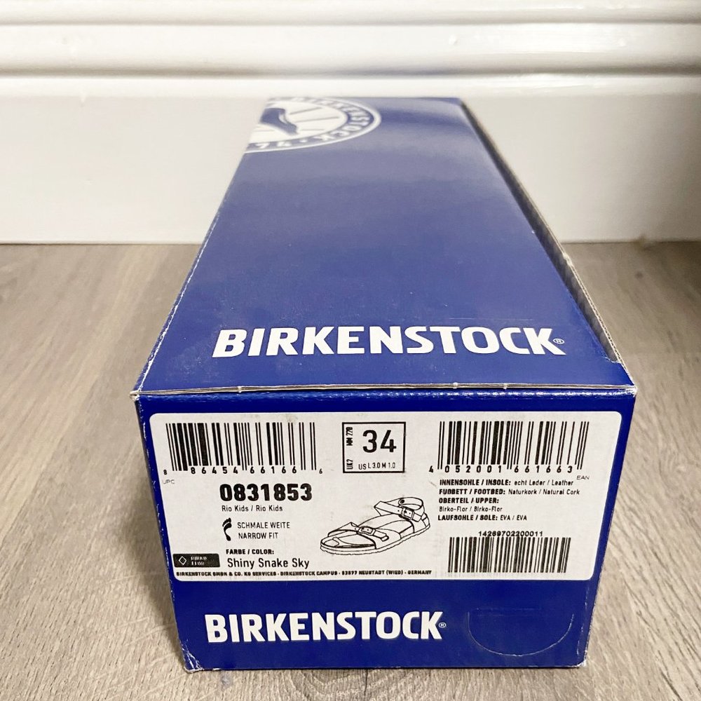 Birkenstock Kids Size 3 Empty Shoe Box Only